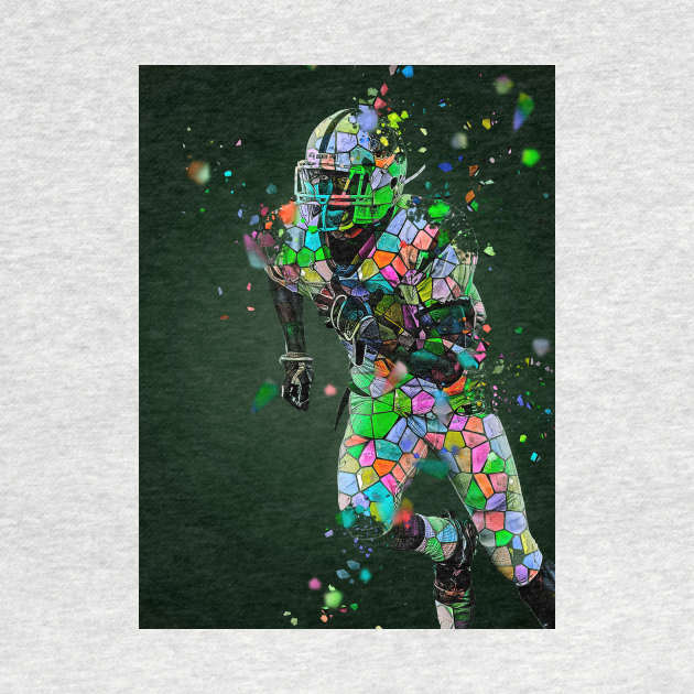 Live life in colour - American football player by Montanescu